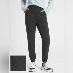 Athleta Brooklyn Textured‎ Lined Jogger Black Camo Size 8 Travel Work Pants
